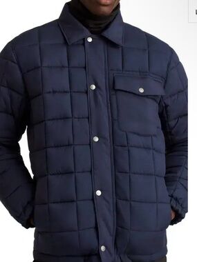 BONOBOS mens small navy quilted Jersy jacket